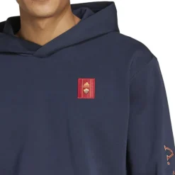 AS Roma Sweatshirts*Adidas Hoodie, Men, Blue
