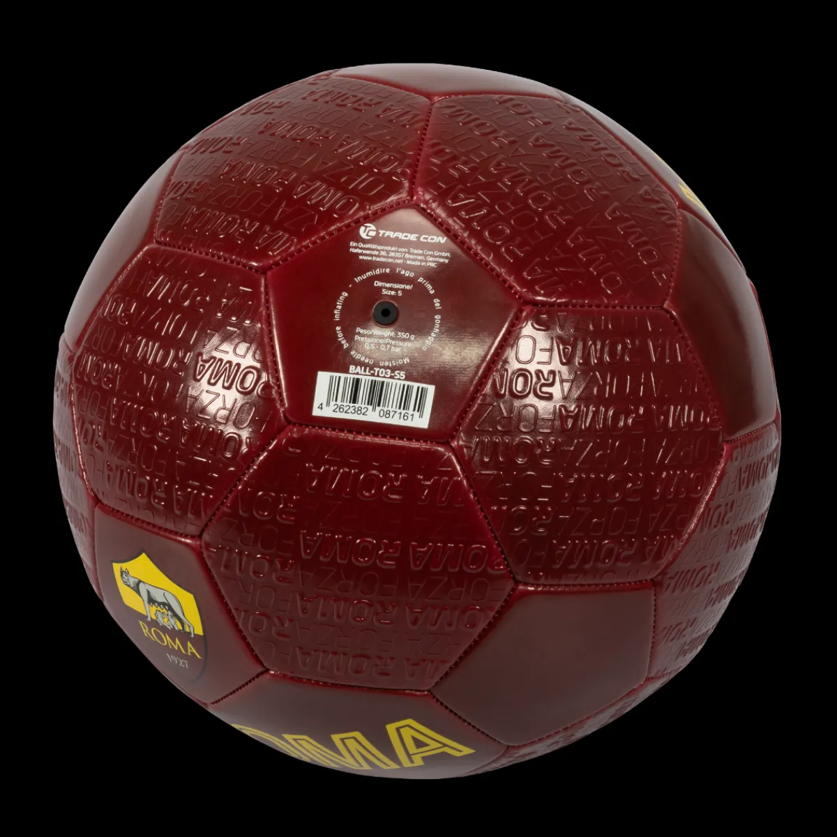 AS Roma Footballs*ball with Forza Roma pattern embossed, size 5