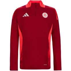 AS Roma Sweatshirts*Coach Half Zip Training Jersey, Red, Men