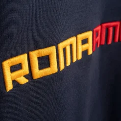 AS Roma Sweatshirts*crewneck sweatshirt embroidered ROMAMOR logo, Adult, Blue