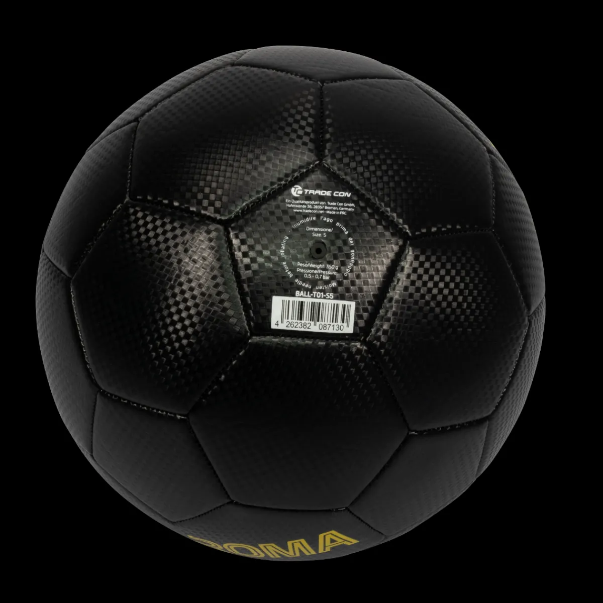 AS Roma Footballs*Football Woven Carbon Pattern, Size 5