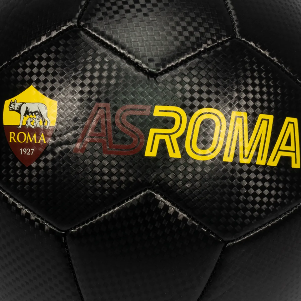 AS Roma Footballs*Football Woven Carbon Pattern, Size 5