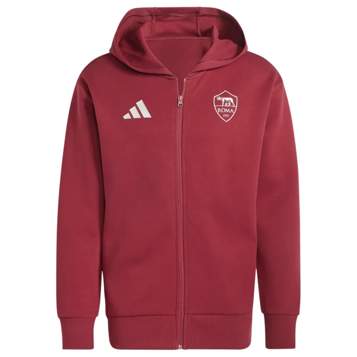 AS Roma Sweatshirts*Full Zip Sweatshirt, Red, Men