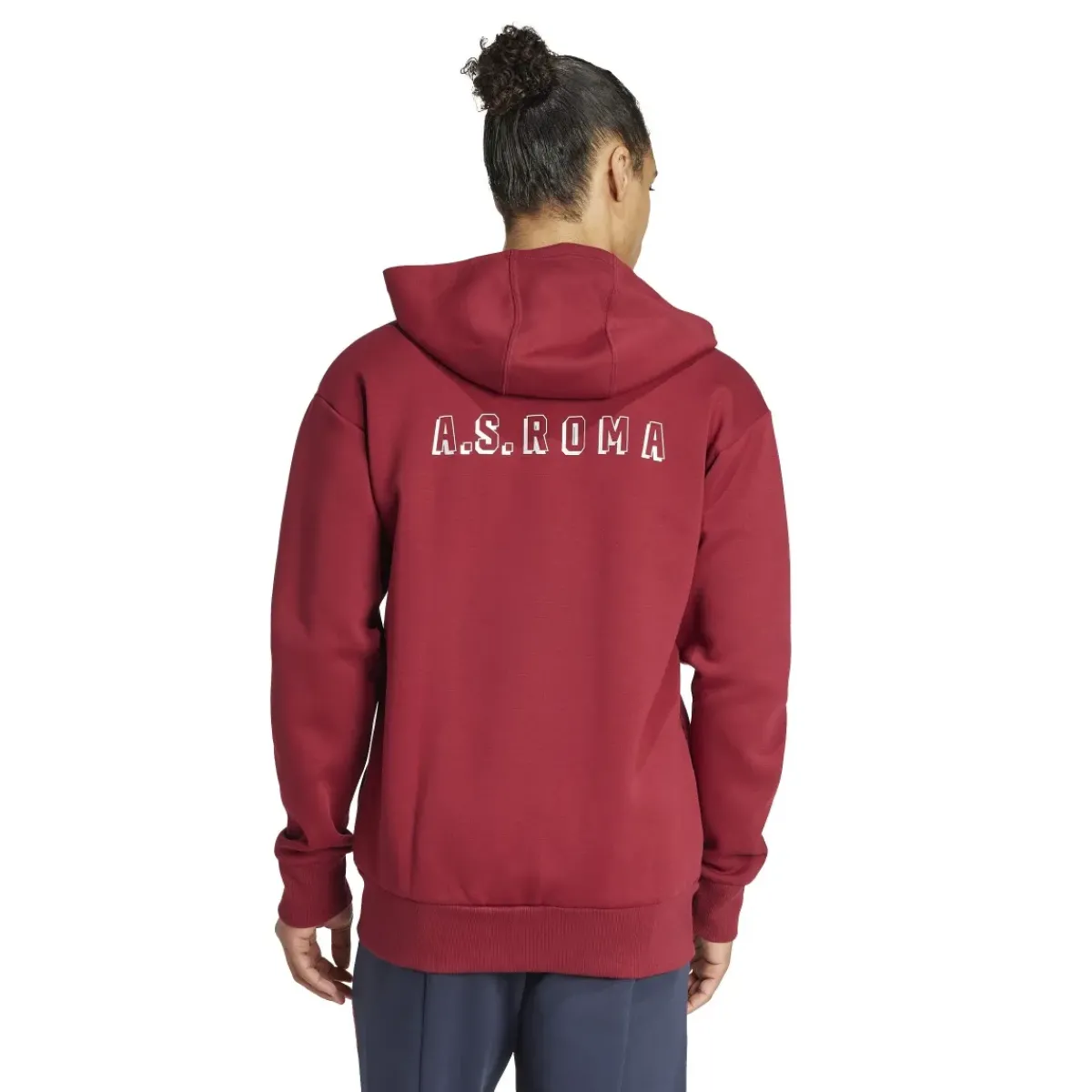 AS Roma Sweatshirts*Full Zip Sweatshirt, Red, Men