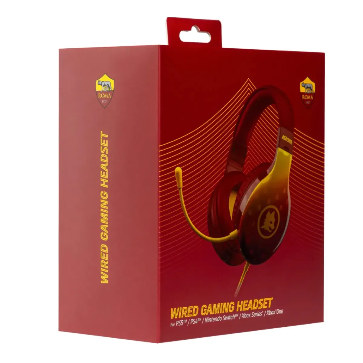 AS Roma Tech & Multimedia*Gaming Headset with Lupetto Logo