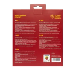 AS Roma Tech & Multimedia*Gaming Headset with Lupetto Logo