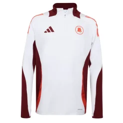 AS Roma Sweatshirts*half-zip training sweatshirt, White
