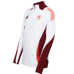 AS Roma Sweatshirts*half-zip training sweatshirt, White