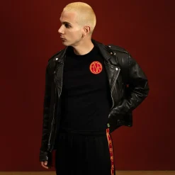 AS Roma Tracksuits & Pants*Retro Sporty Pants, Adult, Black