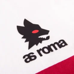 AS Roma T-shirts & Polo*retro striped T-shirt and Lupetto logo, Adult, White