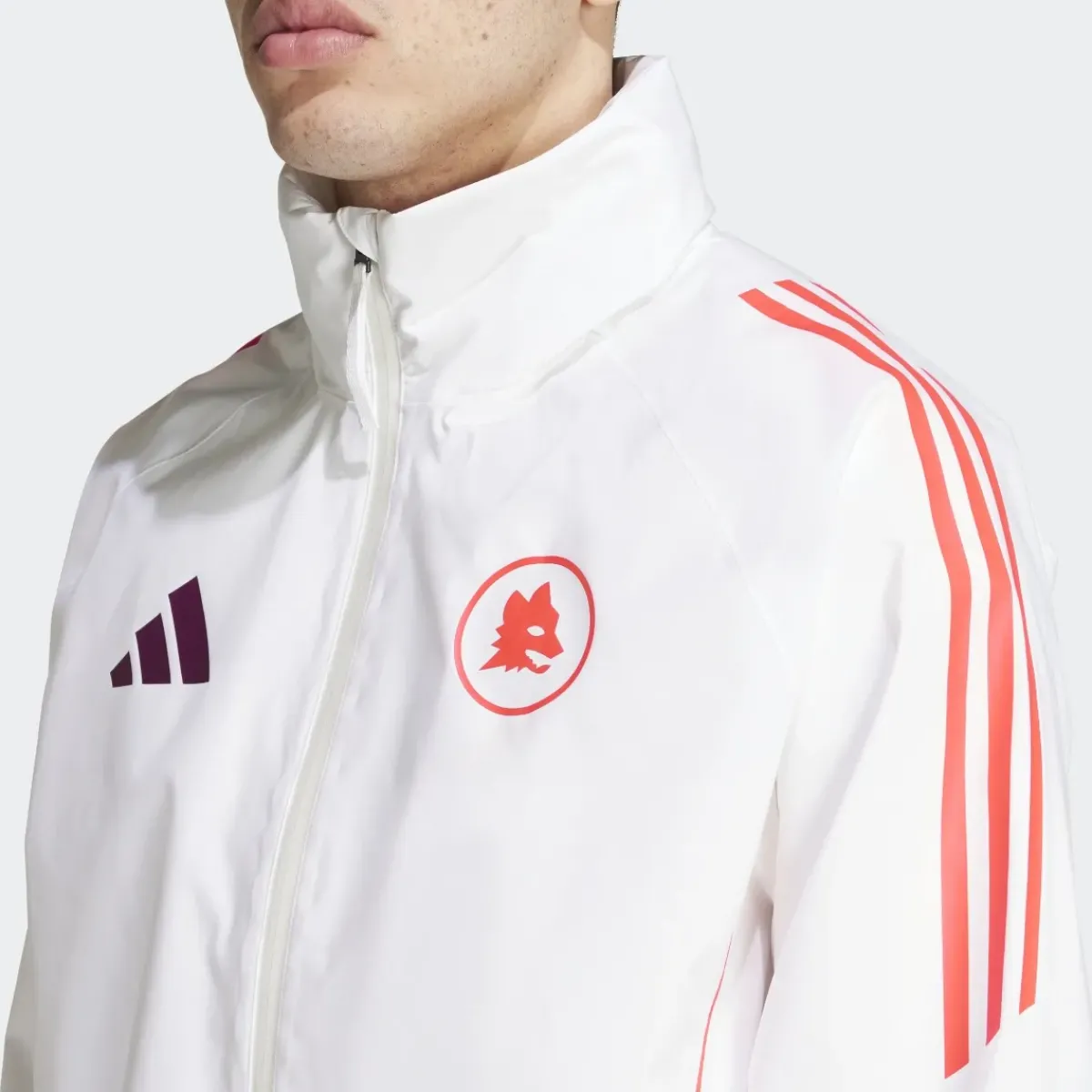 AS Roma Jackets*Waterproof Jacket, White