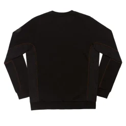 AS Roma Sweatshirts*ASR logo cotton crewneck sweatshirt, Men, Black