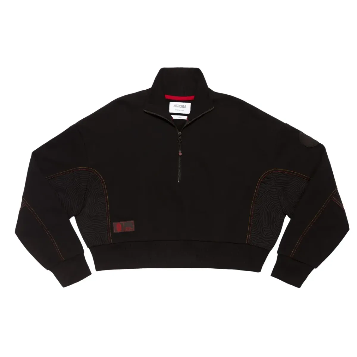 Women AS Roma Sweatshirts*ASR logo cropped sweatshirt, Women, Black