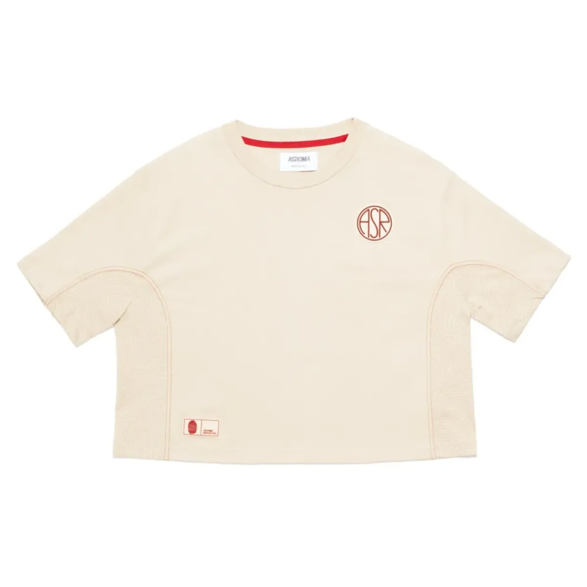 Women AS Roma T-shirts & Polo*ASR logo cropped T-shirt, Women, White Cream
