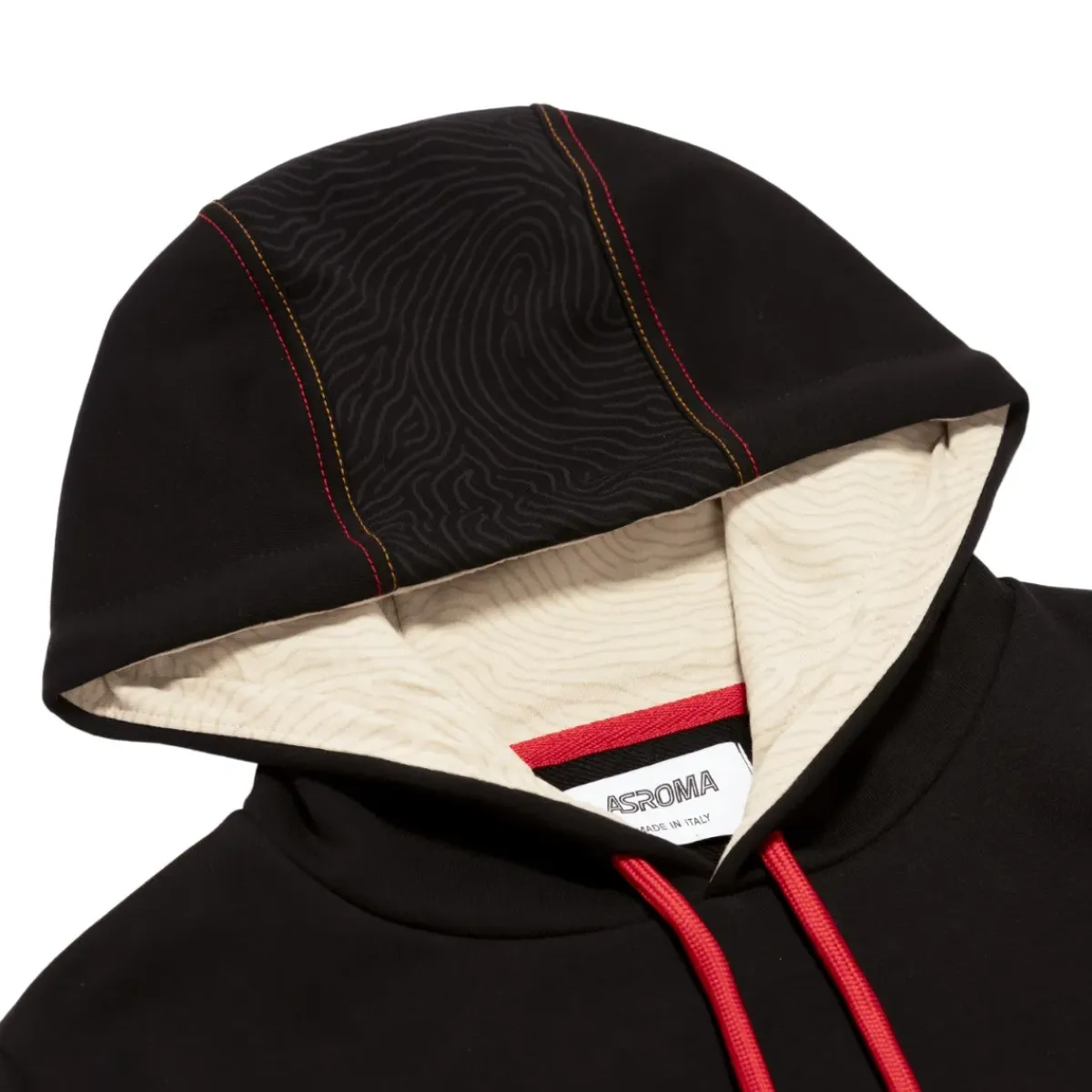 AS Roma Sweatshirts*ASR logo hoodie, Men, Black