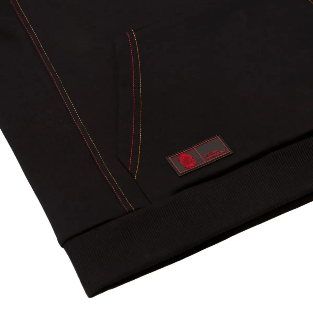 AS Roma Sweatshirts*ASR logo hoodie, Men, Black