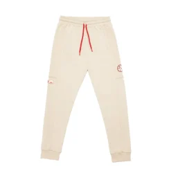 AS Roma Tracksuits & Pants*ASR logo jogger pants, Men, White Cream