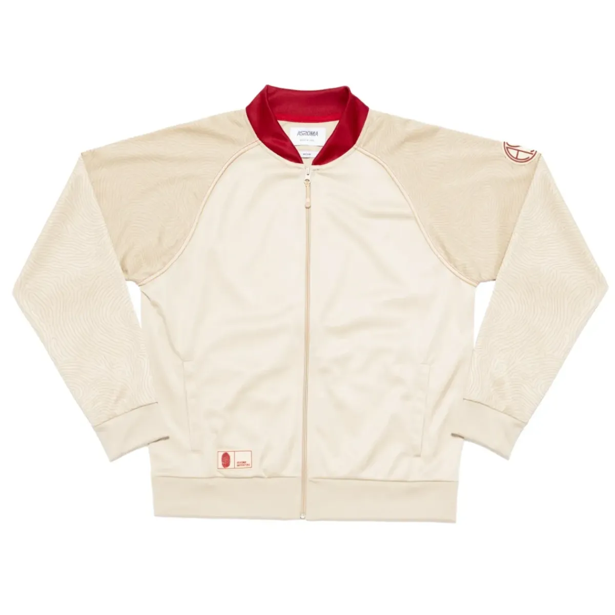AS Roma Jackets*ASR logo track jacket, Men, White Cream