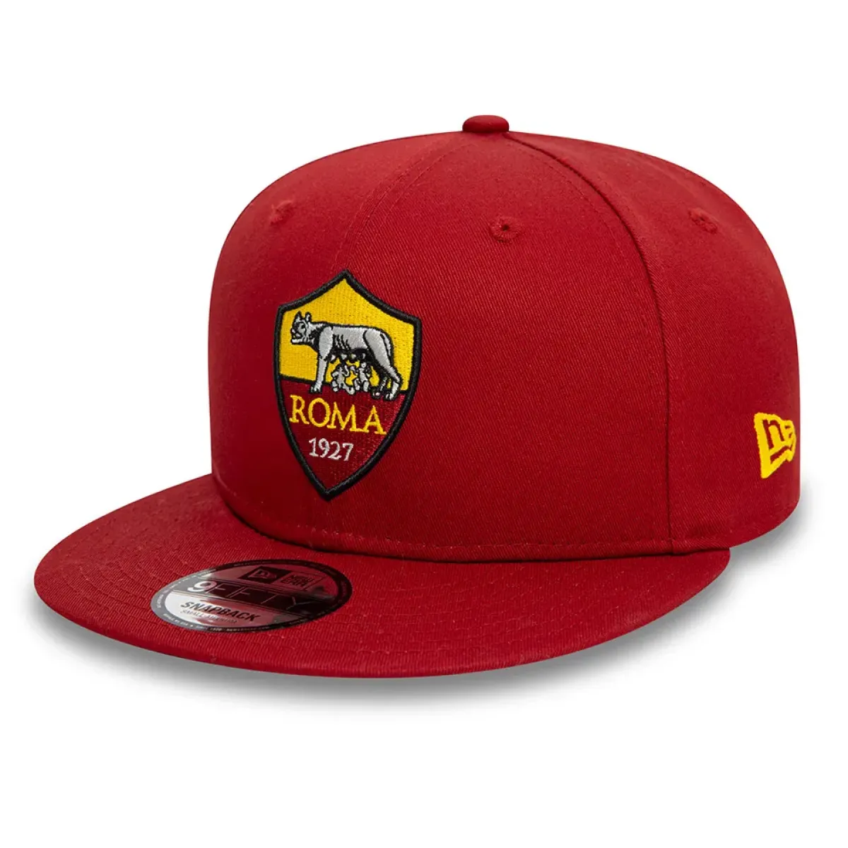 AS Roma Caps|Caps*9Fifty New Era Logo Crest Cap, Adult, Red