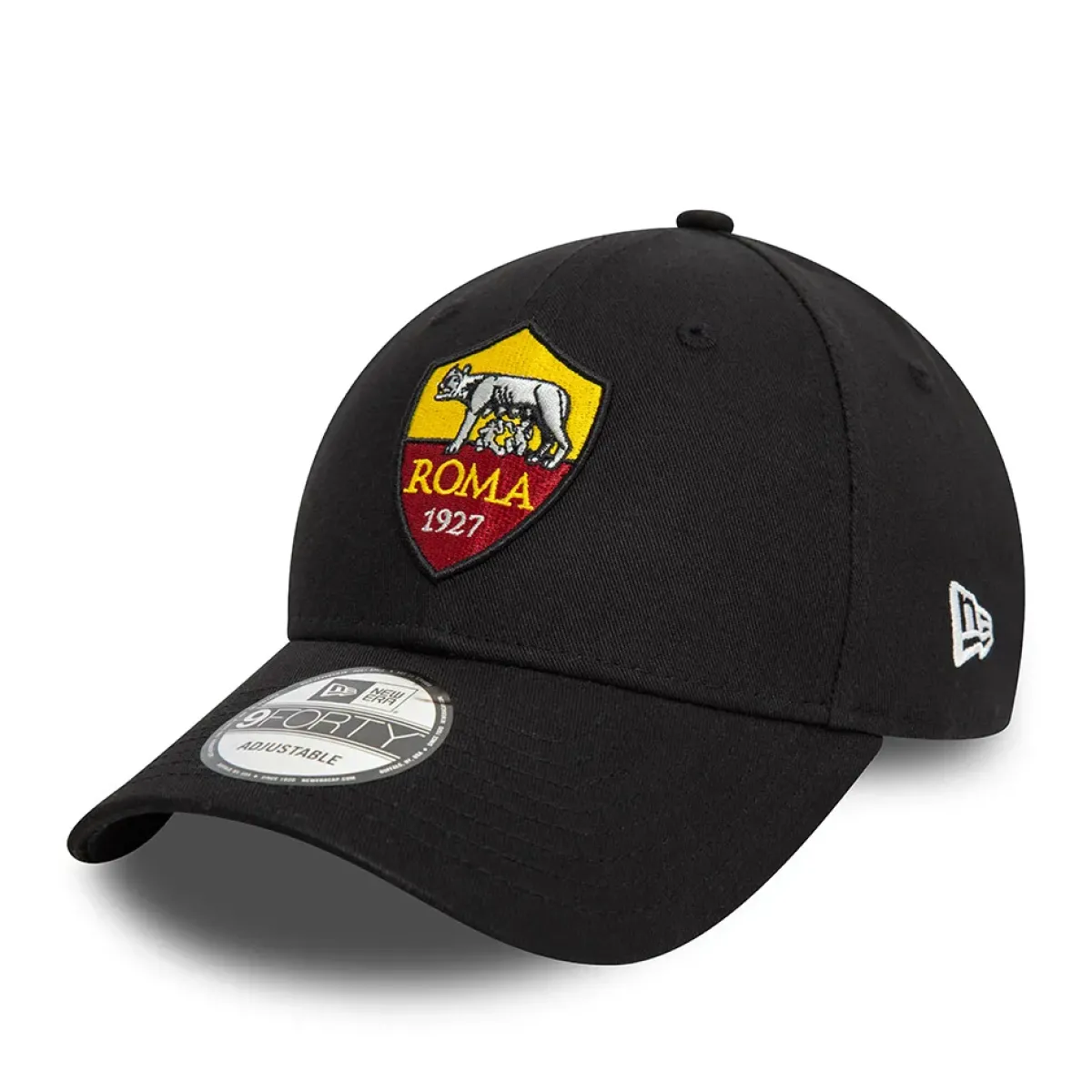 AS Roma Caps|Caps*9Forty Logo Crest Cap, Adult, Black
