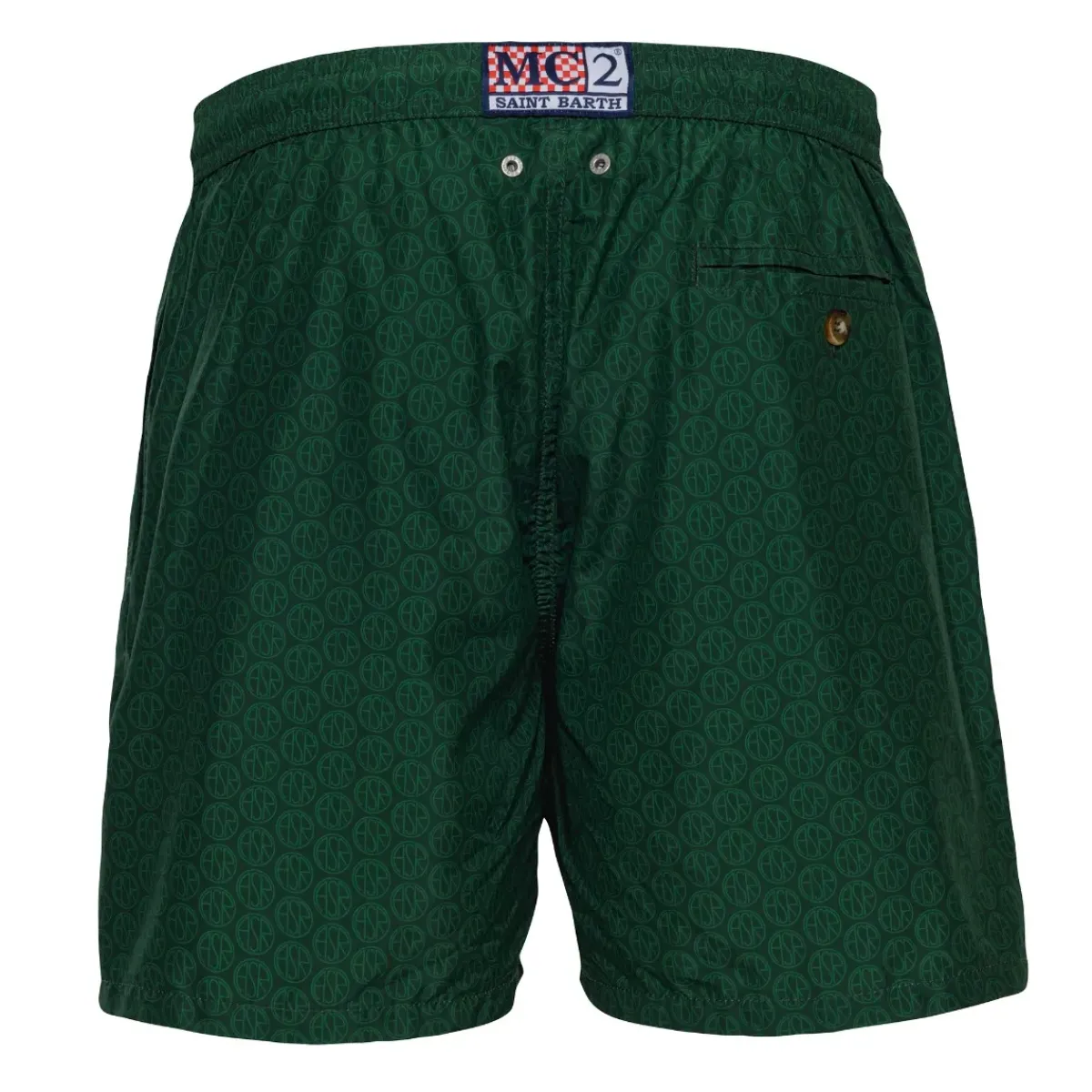 AS Roma Beachwear|Beach & Pool*Saint Barth Logo ASR Micro Fantasy Swimsuit, Man, Green