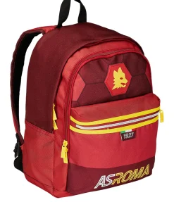 AS Roma School Backpacks*School backpack double compartment logo Lupetto