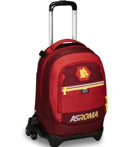 AS Roma School Backpacks*School Backpack Trolley logo Lupetto