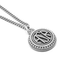 AS Roma Jewellery*Snake Chain Necklace X Nove25 ASR Pendant, Unisex, Sterling Silver