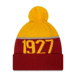 AS Roma Caps|Caps*Sport Knit Logo Crest Beanie, Adult, Red